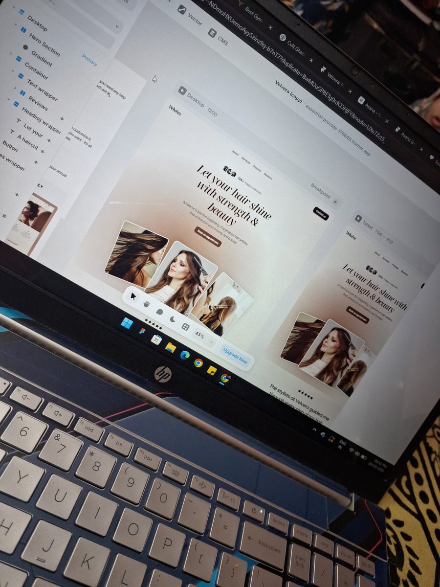 WebxMantasha's tweet photo. Another day, another high-converting website.
This time for a salon 💇‍♀️✨#framer https://t.co/gOnfzd1WoO