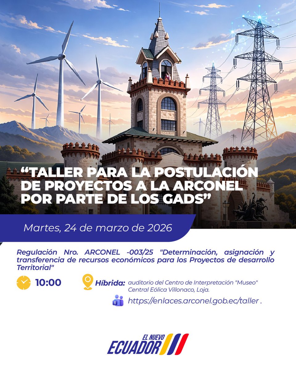 Agencia de Regulación y Control de Electricidad tweet media