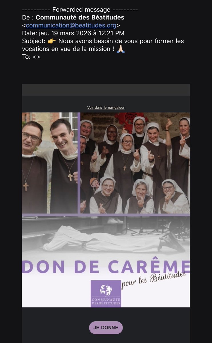 Collectif victimes béatitudes tweet media