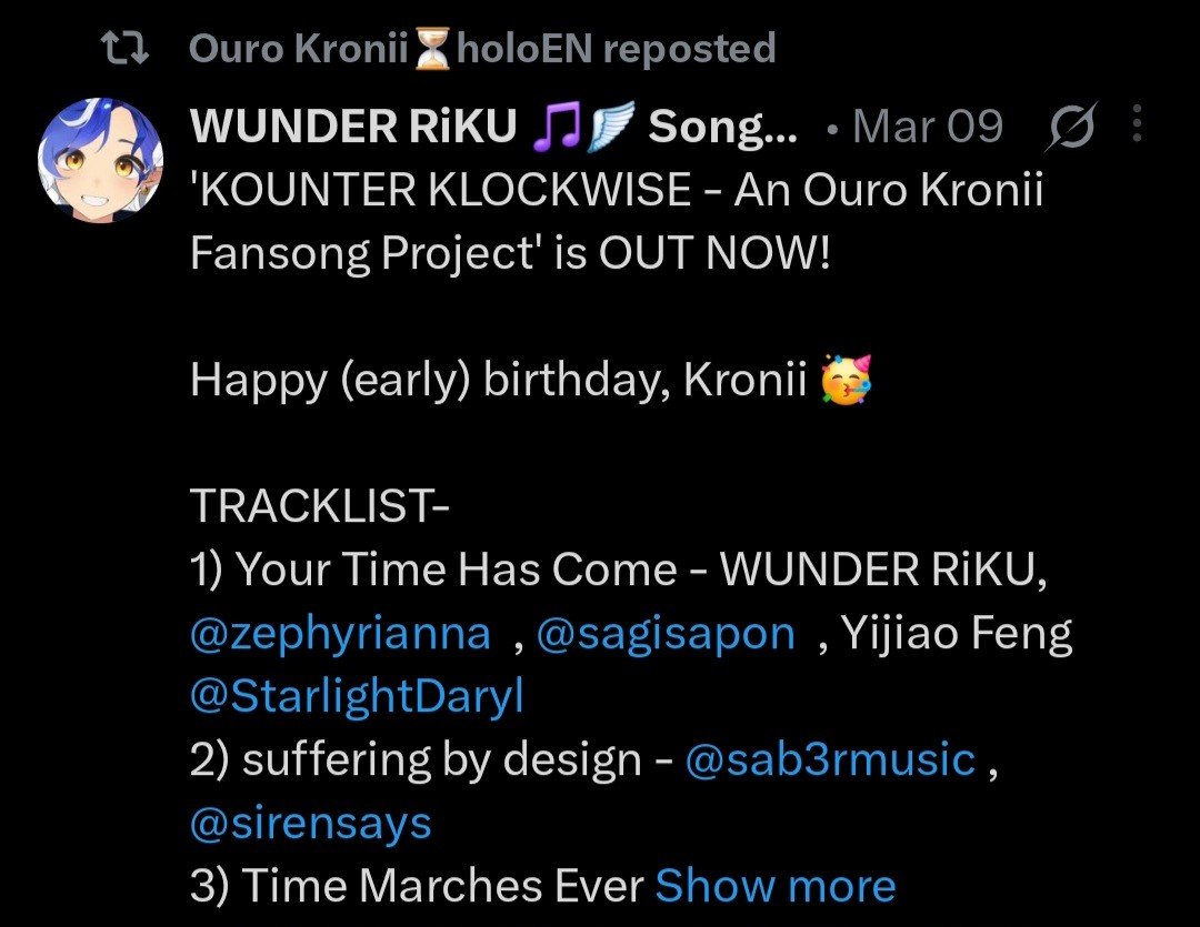 WUNDER RiKU 🎵🪽 Songwriter | Kamioshi Neru-sama tweet media