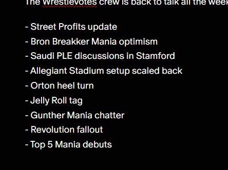 Sean Ross Sapp of Fightful.com tweet media