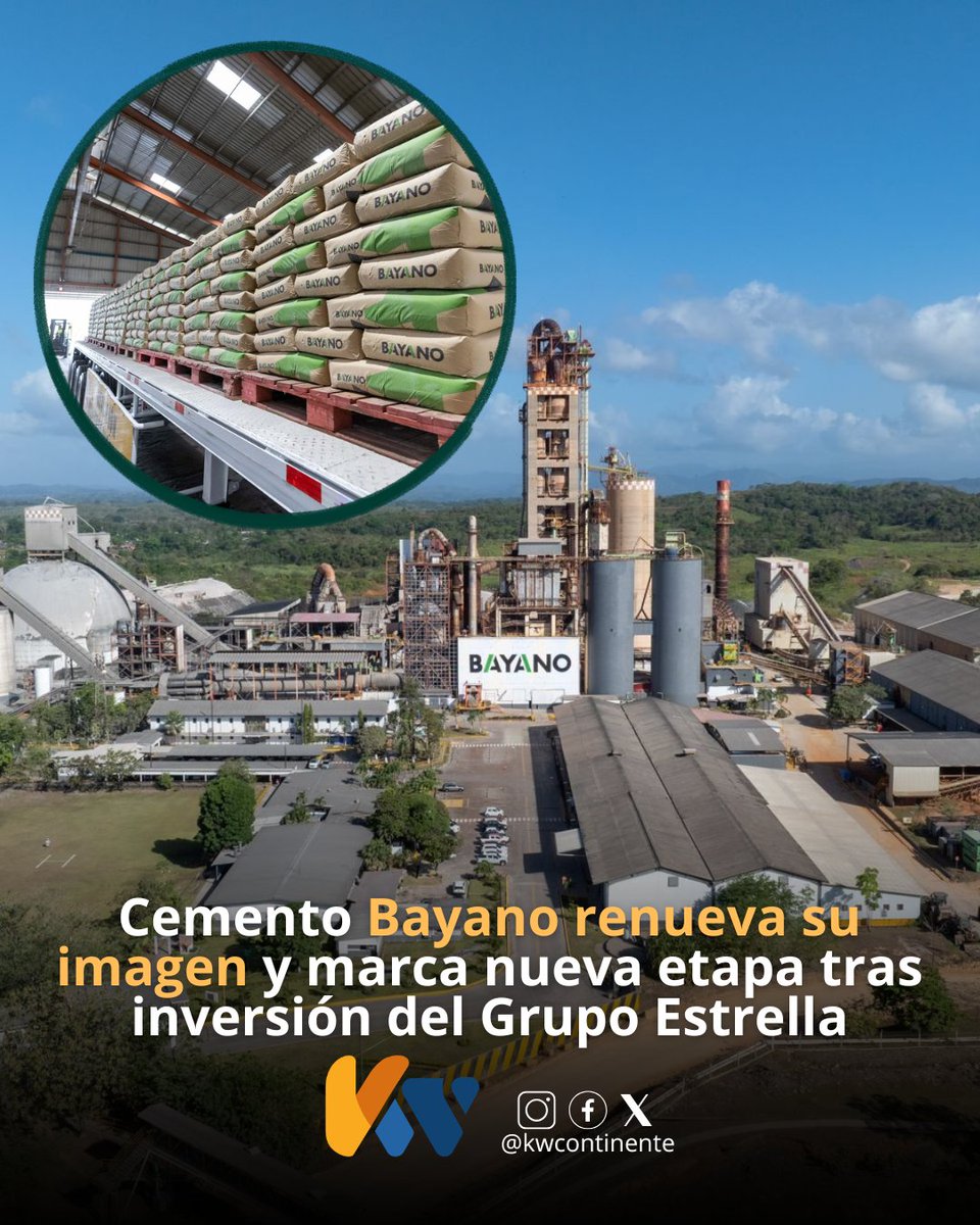 KWCONTINENTE's tweet photo. Cemento Bayano presentó oficialmente su nueva imagen de marca, marcando el inicio de una nueva etapa en su trayectoria dentro del sector construcción en Panamá. 
#NacionalesKW https://t.co/XQefvmNAg3