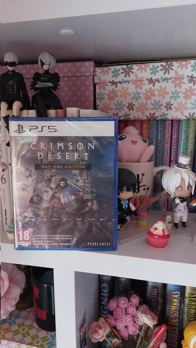 RVKoz_A's tweet photo. Bueno pues ya lo he instalado y hasta esta noche no se puede jugar, así que en cuanto se pueda lo empezaré! 🎮🫶🏻
Le tengo muchas ganas! 😊❤️
#CrimsonDesert #PS5 https://t.co/0mDxirRQaD
