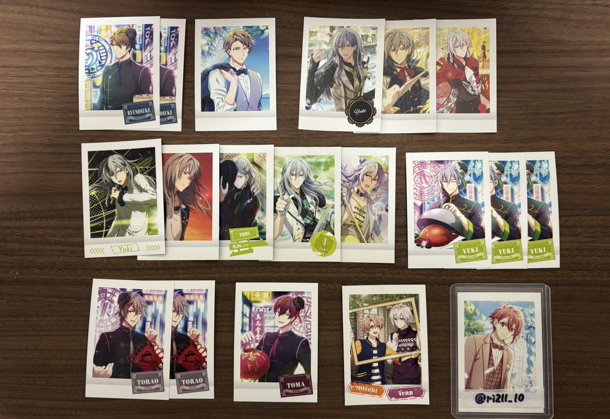 ri211_10's tweet photo. 【交換】アイナナ アイドリッシュセブン ぱしゃこれ

求 陸

譲 大和、三月、環、ナギ、天、龍之介、千、虎於、トウマ

箔⇔箔同士のみ
弾違いあり

郵送希望です📮
検索からでもお気軽にお声がけ下さい！ https://t.co/BAotS1fq5S