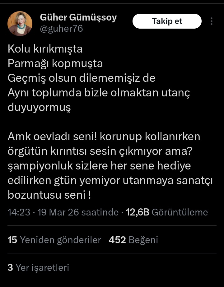 SİZ HEPİNİZ GALATASARAY TEK.💛❤️ tweet media