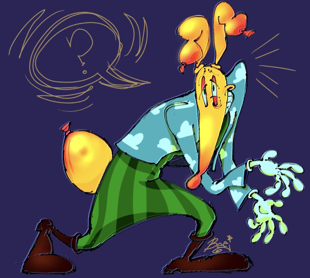 _BeetleBurger's tweet image. I’m dreading tomorrow have a redraw // #redesign of Oingo… did I improve orrr naw #tadc #theamazingdigitalcircus #oc