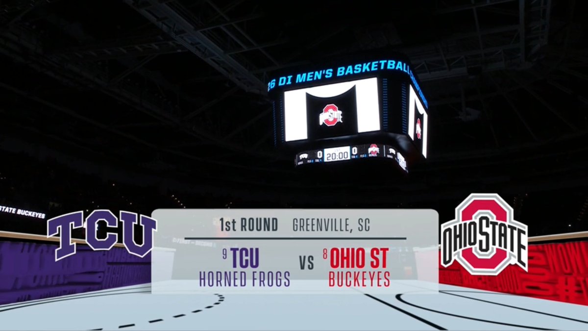 DanielFigueroaP's tweet image. @TCUBasketball vs @OhioStateHoops #9vs8 #FirstRound