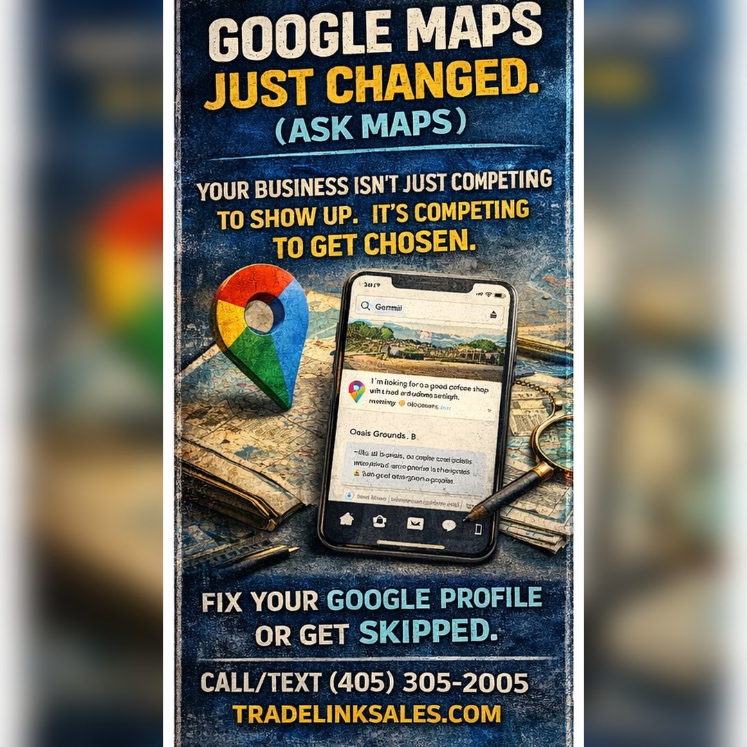 therealmikewolf's tweet image. Google Maps is no longer just a map. It is becoming a conversation.

Your business is not competing against the shop across the street. You’re competing against the answer Google decides.

#LocalSEO #GoogleBusinessProfile #SmallBusinessMarketing #LeadGeneration #TradeLinkSales