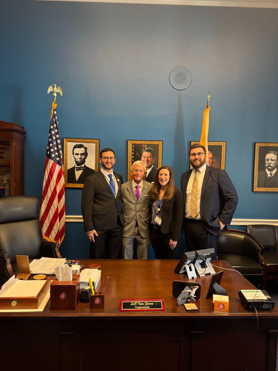 CarlaJRoy's tweet photo. Thank you to Noah Garber and @Congressman_JVD (NJ-2) for meeting with us for #GovDay2026. We thanked the Congressman for increased funding of the Special Diabetes Program. We discussed robust NIH and FDA funding, and accelerating cell and gene therapies.
@BreakthroughT1D https://t.co/fjRVRxBIhc