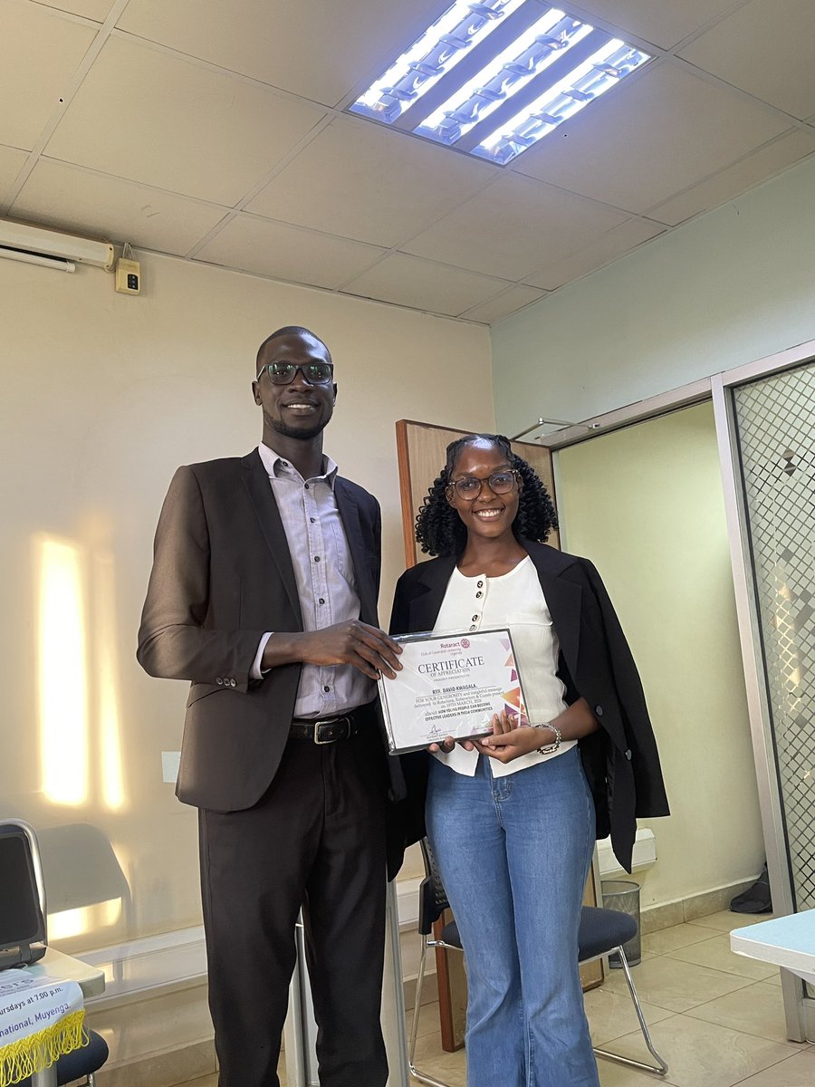 RAC_CUU's tweet photo. Thank you our  guest speaker ❤️🫂for taking the time to share your knowledge and experience with us. Your insights were truly valuable and inspiring, and we deeply appreciate your contribution. It was an honor to have you with us @davidkwagala @rotract https://t.co/2x0bvfU7vX