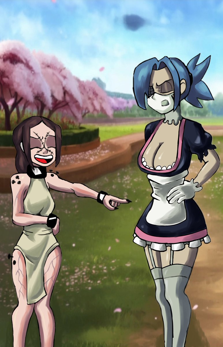 dientona_xd3086's tweet image. Valentine Maid :3
#skullgirls #skullgirlsfanarts #Valentine