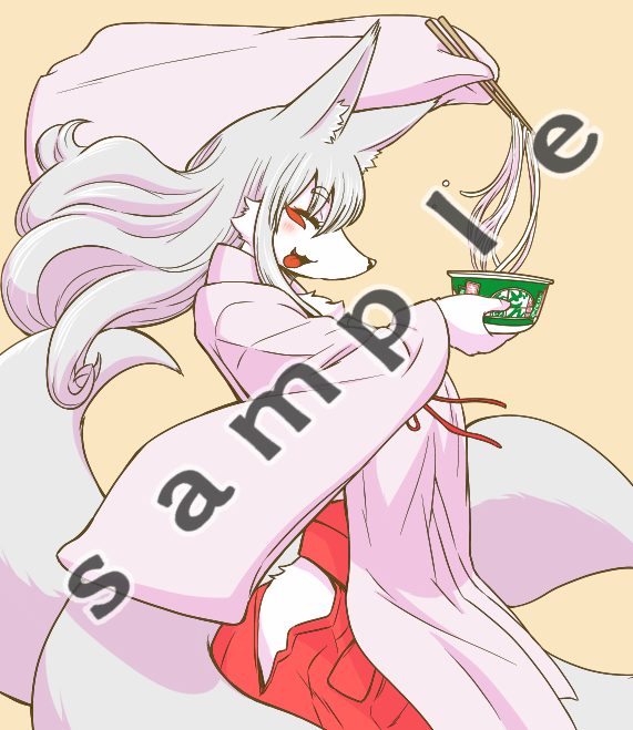 てんこ姉さまがうどん食べてるポストカードの需要は果たしてあるのか 