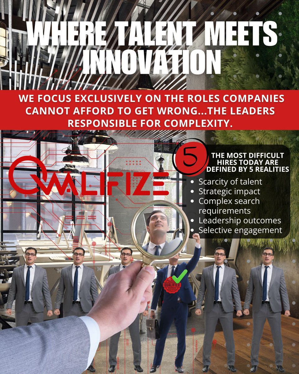 🚀 Innovative Staffing for a Technical World

At Qwalifize, we support organizations across a wide range of industries by delivering innovative staffing solutions tailored to today’s evolving workforce needs.

 407.505.0026 
sales@qwalifize.com
#Qwalifize #InnovativeStaffing
