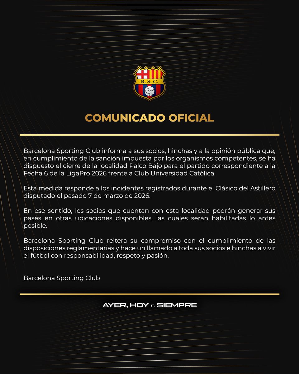 BARCELONA S.C. tweet media
