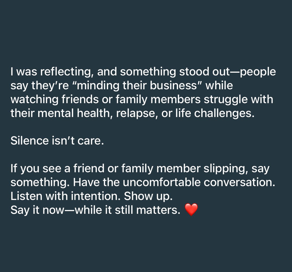kzwizi's tweet photo. Silence isn’t care. ❤️ https://t.co/ftUtccNacV