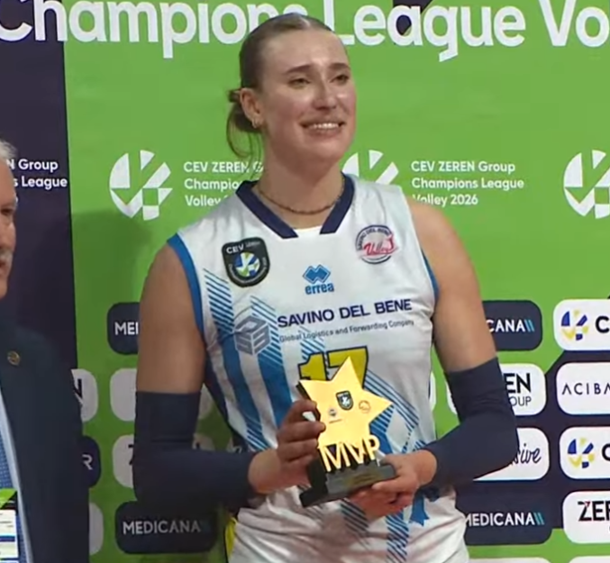 ⚡️ Fenerbahçe - Scandicci karşılaşmasının en değerli oyuncusu

👑 Ekaterina Antropova
