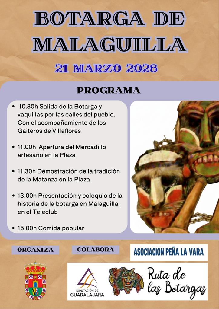 ricabordeta's tweet photo. Coincidiendo con la entrada de la Primavera, la localidad campiñera de Malaguilla (Guadalajara), pone el foco en su botarga y la sacará a sus calles, el próximo sábado 21. Apunten. https://t.co/xZtWM4EDFt