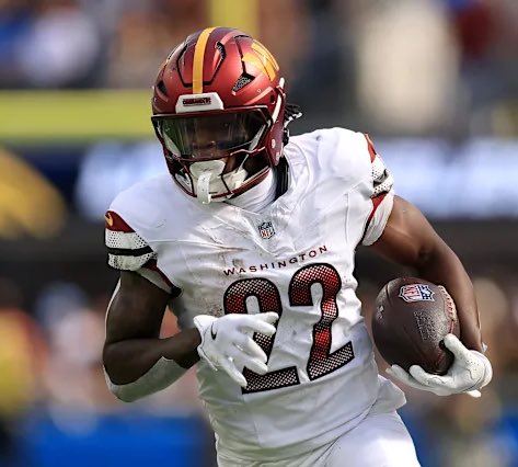 MLFootball's tweet image. NO CHEATING ALLOWED.  

Tell me where #Commanders running back Jacory Croskey-Merritt went to college: