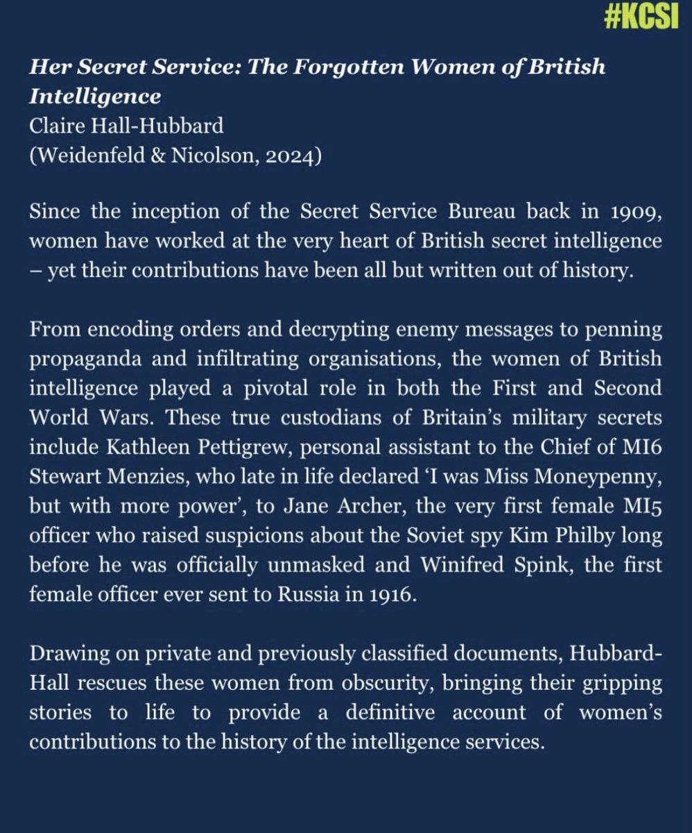 Dr Claire Hubbard-Hall | The Spy Historian tweet media