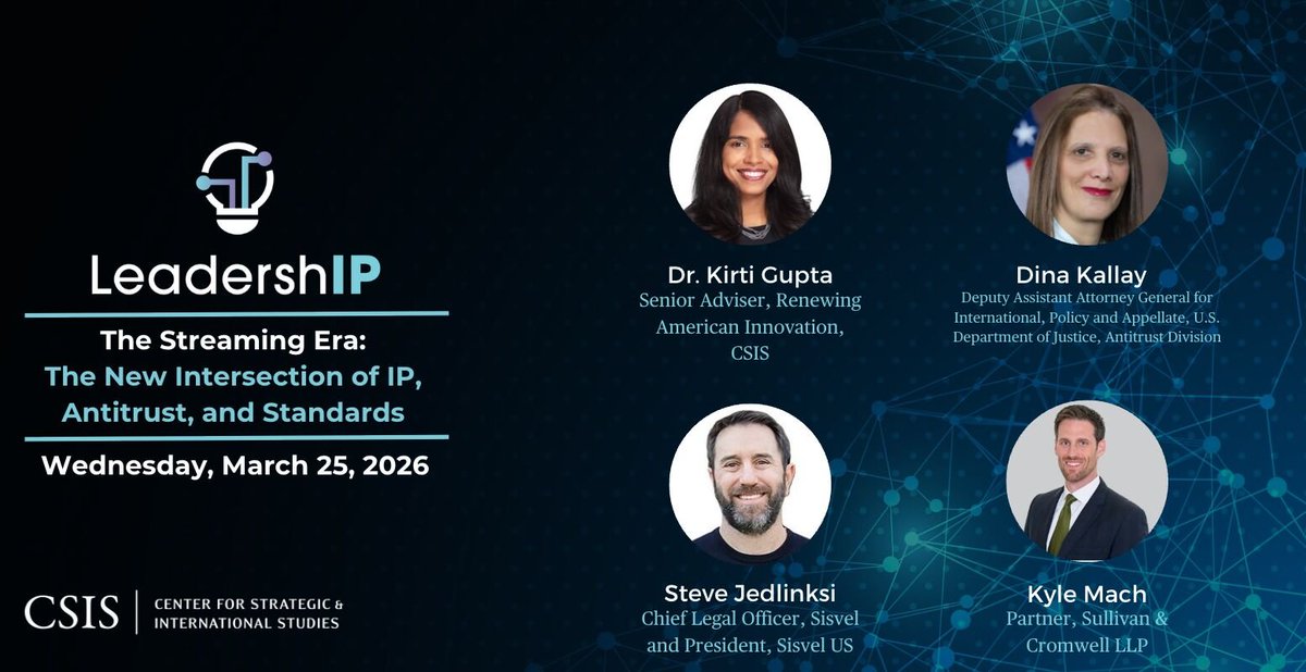 CSIS Renewing American Innovation tweet media