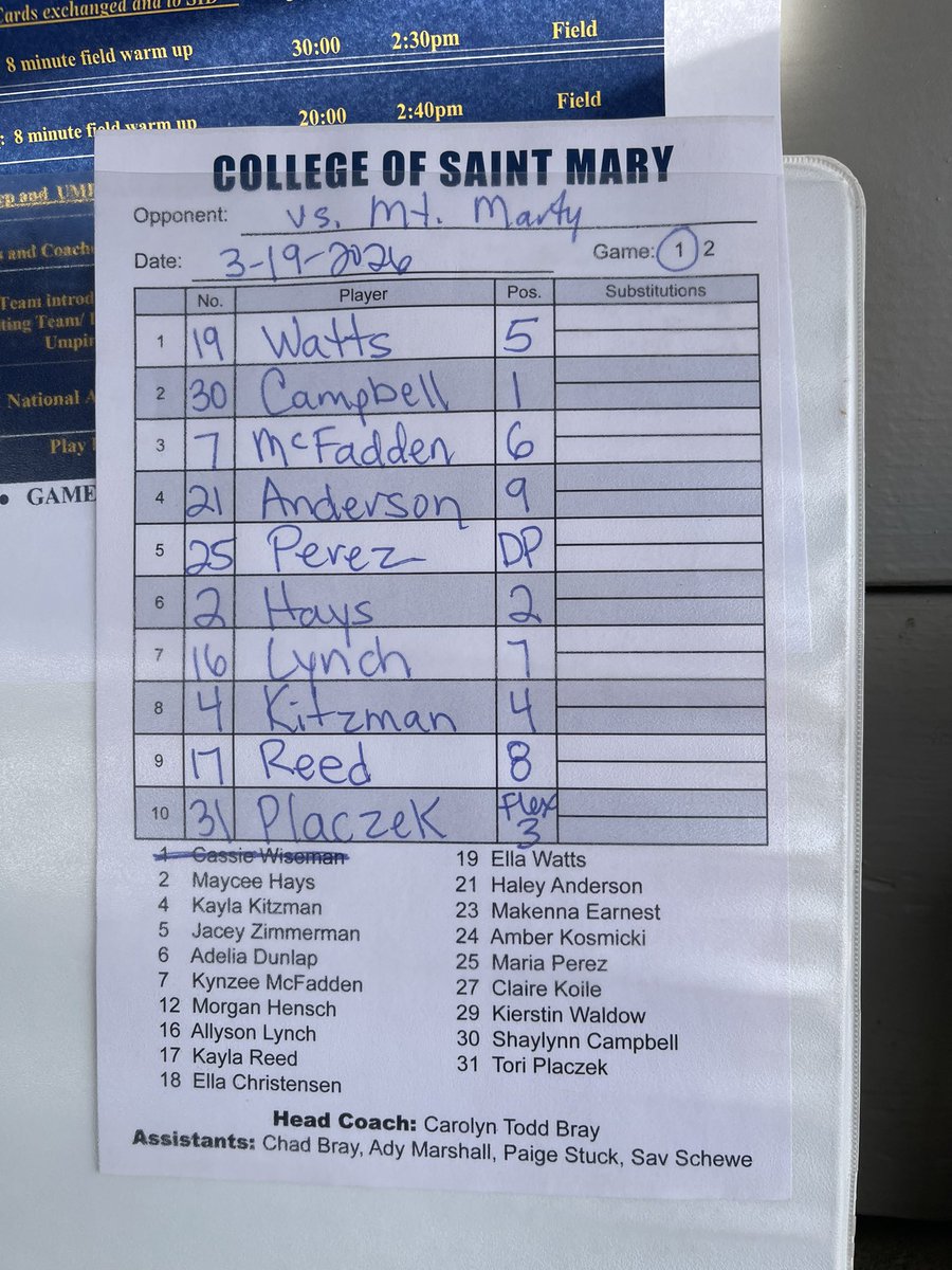 CSM Softball tweet media