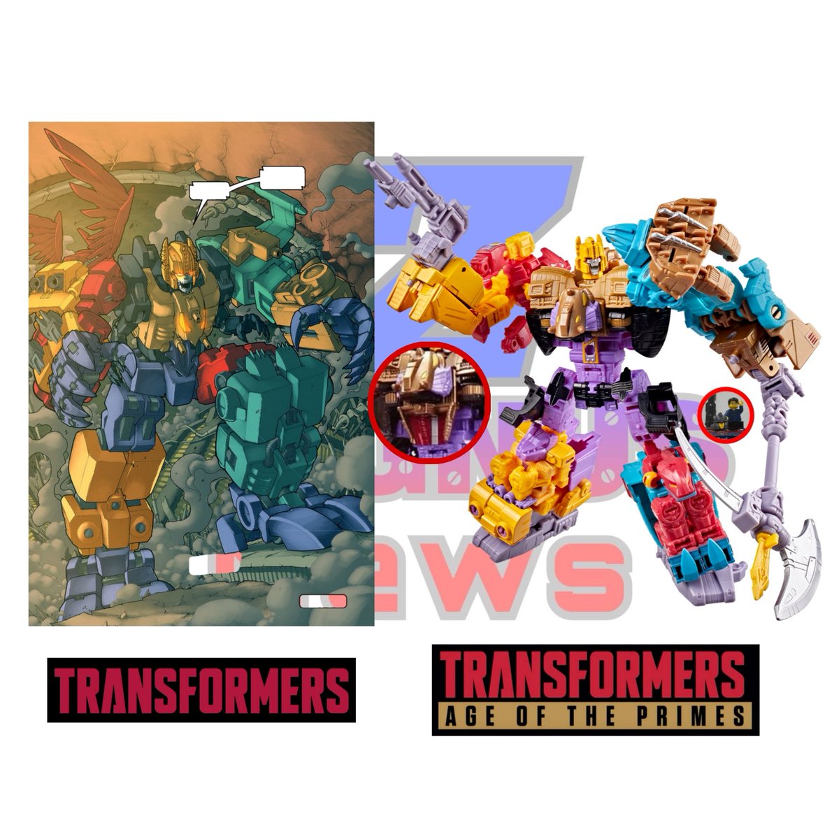 Z_Magnus_News's tweet photo. Comparativas en esta ocasión de Monstructor de Transformers Age of the Primes vs diferentes diseños, figura previa y moldes que se usaron para hacerlo (Dinoking y Volcanicus)

#transformers 
#ageoftheprimes 
#transformersageoftheprimes 
#monstructor 
#morethanmeetstheeye https://t.co/OxmiuNrPLQ