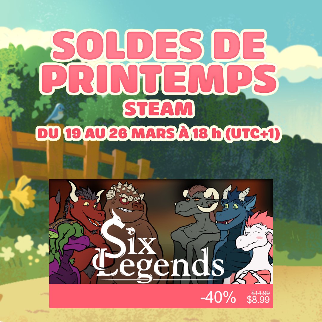 Six Legends - Available on Steam and Itch !🐉 tweet media