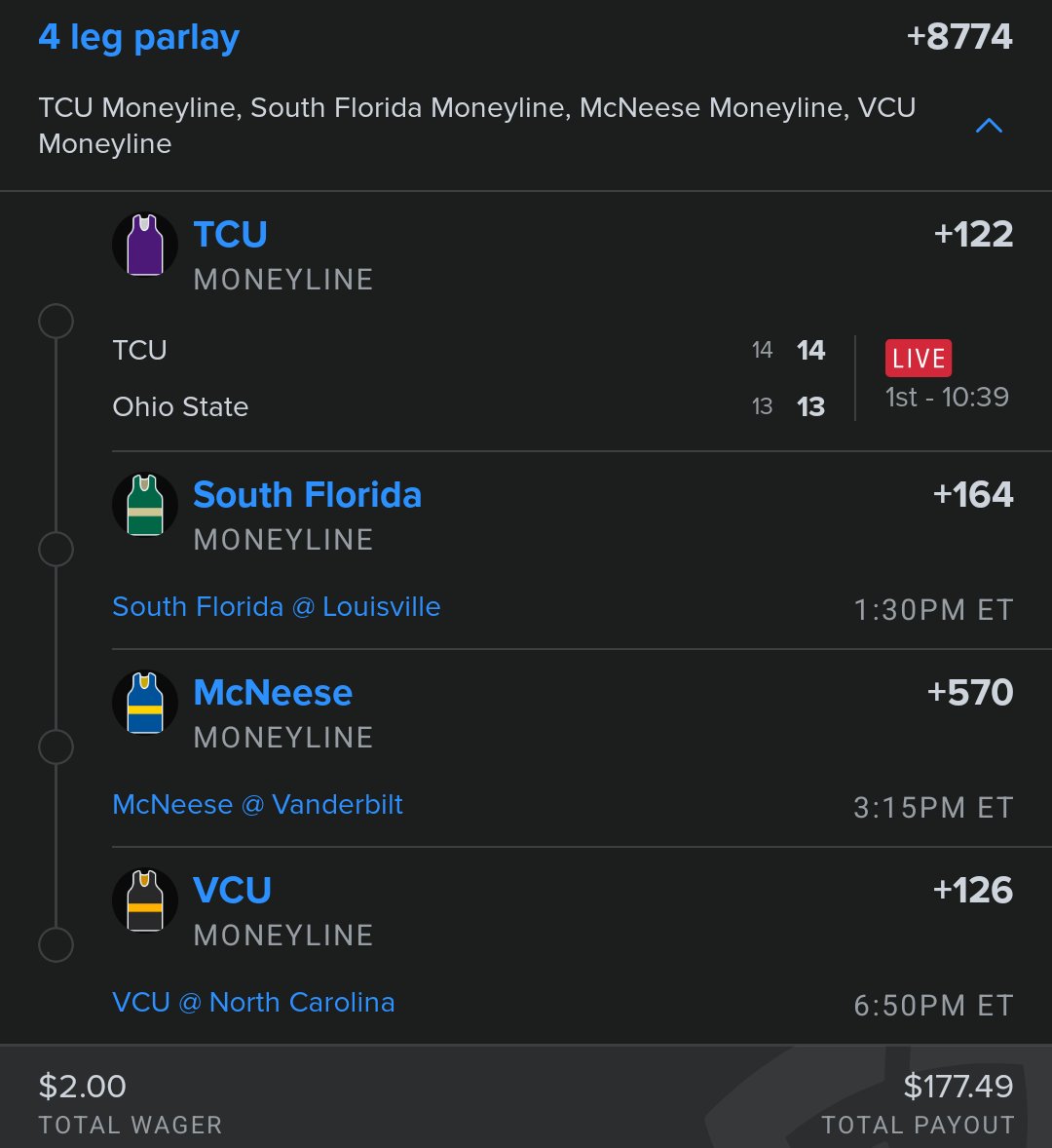 LumberZach419's tweet photo. @FDSportsbook @FanDuel 🤑 https://t.co/US8C4DPQNc