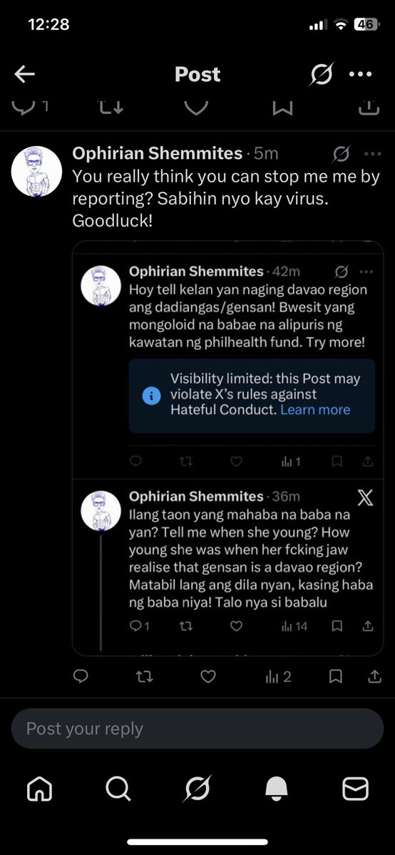 shemmites's tweet photo. See how things goes today, you describe a being for a being she/he was then you are violating standards against hateful conduct! Kelan pa naging hateful kung babalu na mukha ng isang tao at close to monggol*? Eh that’s curtailing my constitutional freedom. https://t.co/VtxXFTyIQ5