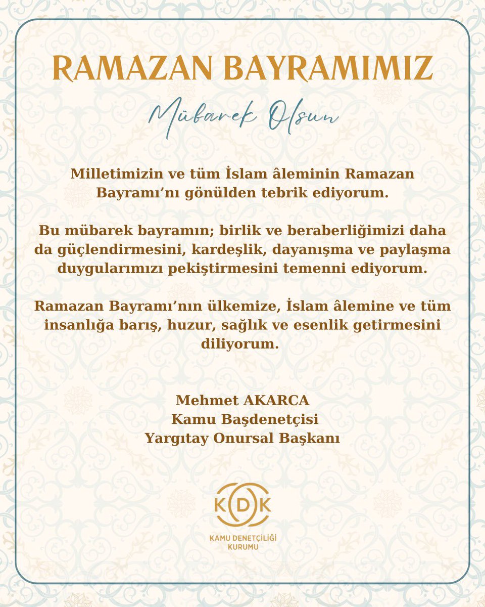 Kamu Denetçiliği Kurumu (Ombudsmanlık) tweet media