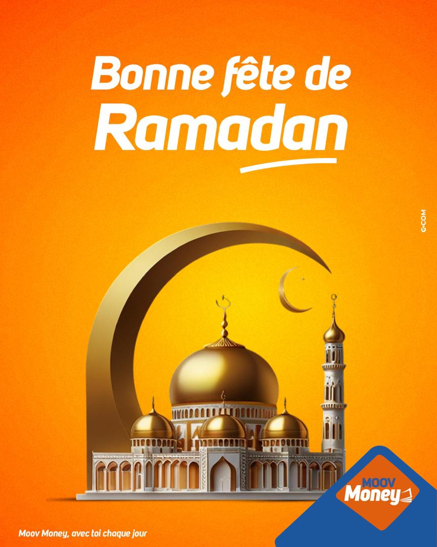 MoovMoneyBenin's tweet image. En ce jour de fête, que vos cœurs soient comblés de joie et vos prières exaucées. 

Bonne fête de Ramadan à tous.🧡

#MoovMoney
#AvecToiChaqueJour
