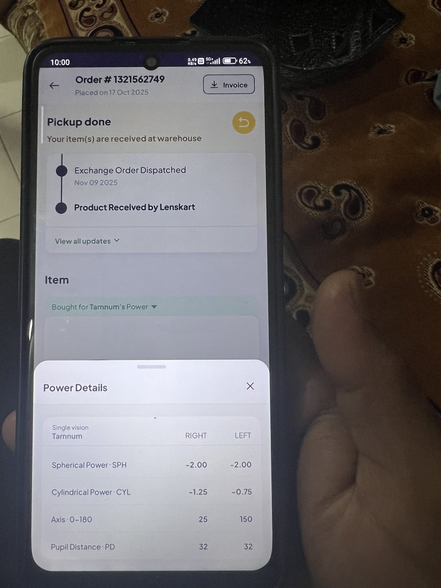 jubervhora20's tweet photo. Same day purchase two pair of power lenses of same person .
Then how could be number change .
Same problem escalated to store ,
But no positive reply and may  be directly rejected the same.
Kindly pay attention and need solution for the same .@lenskartcoupons @Lenskart249812 https://t.co/s29jpcgs1V