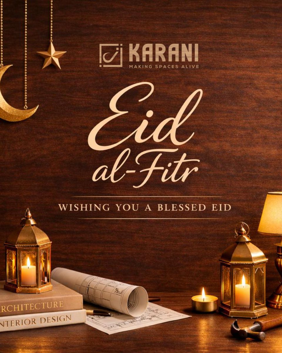 KaraniGroup's tweet photo. Celebrating the spirit of Eid with warmth, gratitude, and togetherness.
May this special occasion bring peace, prosperity, and happiness to you and your loved ones.
✨ Eid Mubarak from KARANI – Making Spaces Alive.
#EidMubarak #EidAlFitr #Karani #MakingSpacesAlive #EidCelebration https://t.co/fMj6FgEDrX
