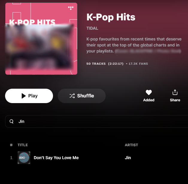 BTS Army On Tidal🌊 | #ARMYonTidal tweet media