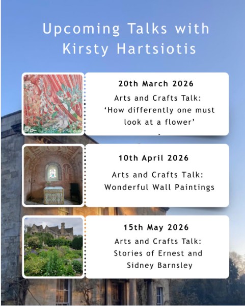 StroudStory's tweet image. Starting tomorrow, my new talks series @museuminthepark, #Stroud explores flowers in the #ArtsandCrafts Movement for a #Spring win tomorrow 20 March; #wallpainting ancient and modern in April, and Sidney &amp;amp; Ernest Barnsley, architects and designers in May: ticketsource.co.uk/the-museum-in-…