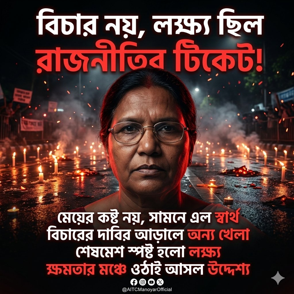 AITC_MANOYAR's tweet photo. বিচারের দাবি উঠেছিল, কিন্তু শেষমেশ সামনে এল অন্য সত্যি।
যেখানে ন্যায় মেলে না, সেখানেই ভরসা—এটা কি কাকতালীয়, নাকি আগেই ঠিক ছিল সব?
মেয়ের কষ্ট এখনও রয়ে গেছে, কিন্তু রাজনীতির মঞ্চ তৈরি হয়ে গেছে।
#JusticeForRGKar #JusticeForTilottama #RGKarCase #StopPolitics https://t.co/xEV8Az3Eq5
