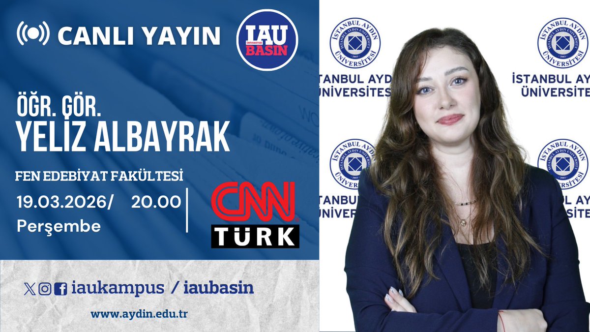 İstanbul Aydın Üni. Kurumsal İletişim Direktörlüğü tweet media