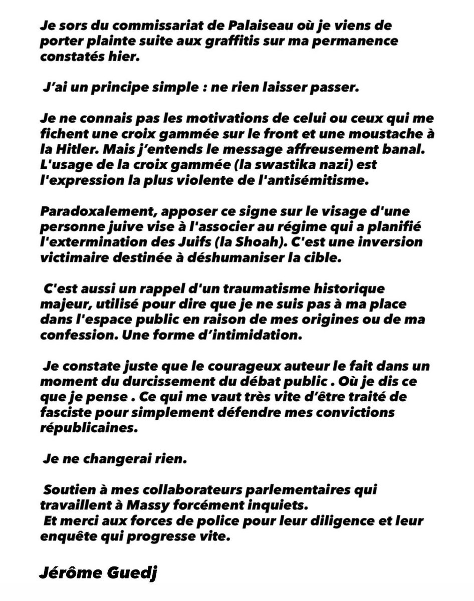 Jérôme Guedj tweet media