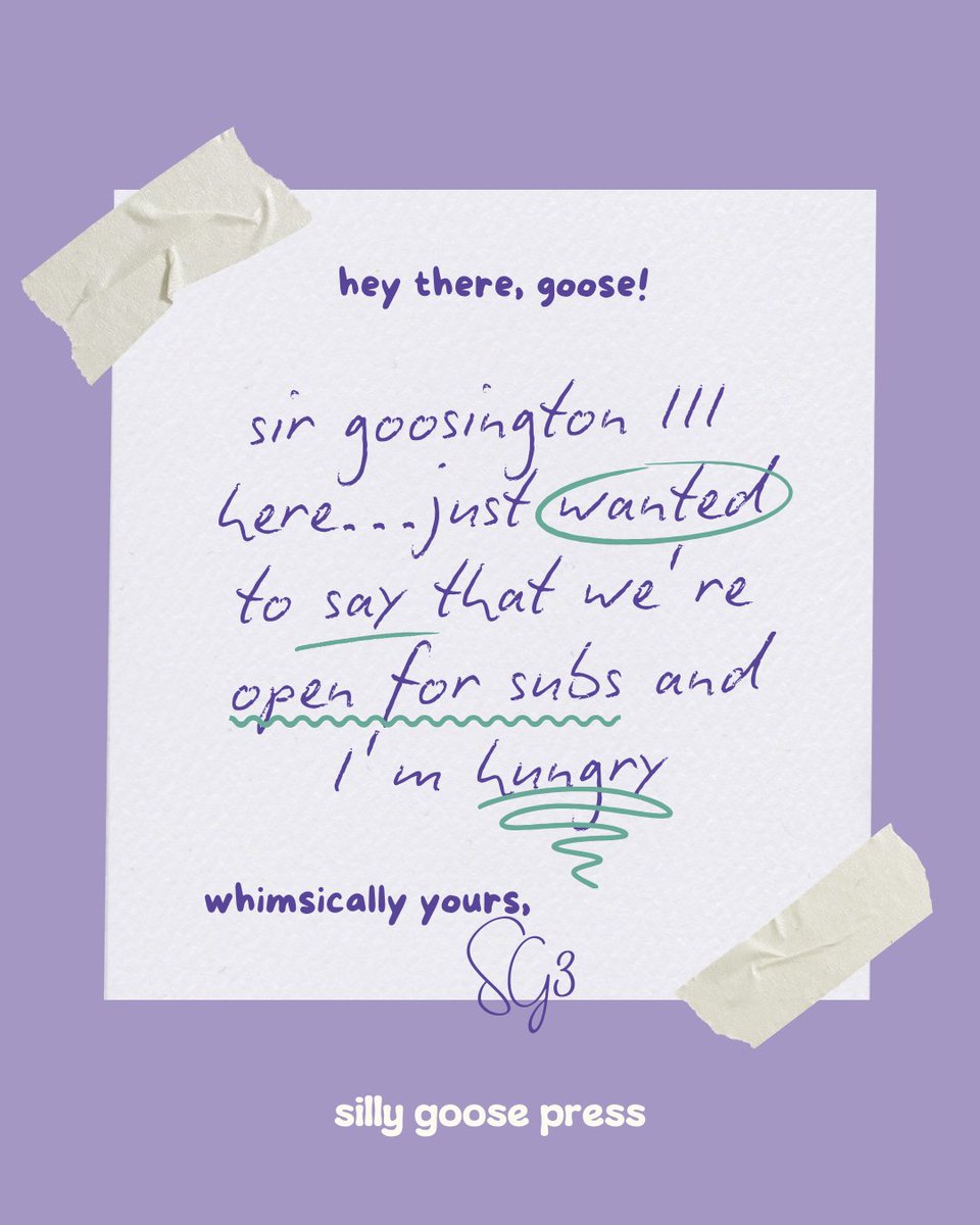 Silly Goose Press tweet media