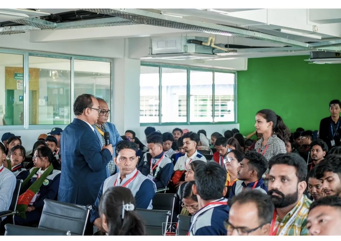 NssTetso's tweet photo. Day 1 Session 1 of the ‘Youth Convention &amp; Suvichar’ with resource speaker Shri Sunil Kumar Basumatary at the 9th North East Youth Festival 2026, Nagaland, held at Tetso College, Chumoukedima, Nagaland. https://t.co/IKOuNn9Eh9