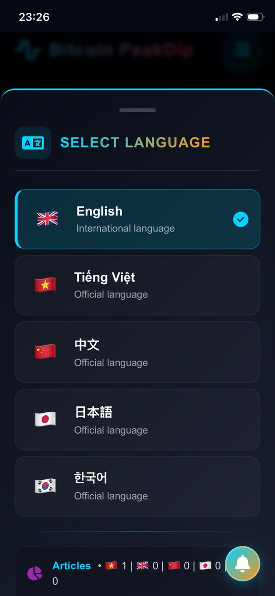 bitcoinpeakdip's tweet photo. Our platform support multiple languages https://t.co/HBUT7AMSdY