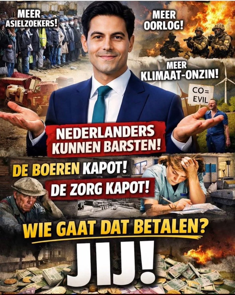 Dwarcelone1's tweet image. Het zal mij worst zijn of hij Homo is. Hij is gewoon een Charlatan,  Farizeeër, #EUDICTOCRAAT en een incompetente #WEFpuppet .
Die de #RutteDoctrine voortzet in dit #partijkartel #WEFschwabinet in de Haagse Slangenkuil en Brussel 🤢🤮