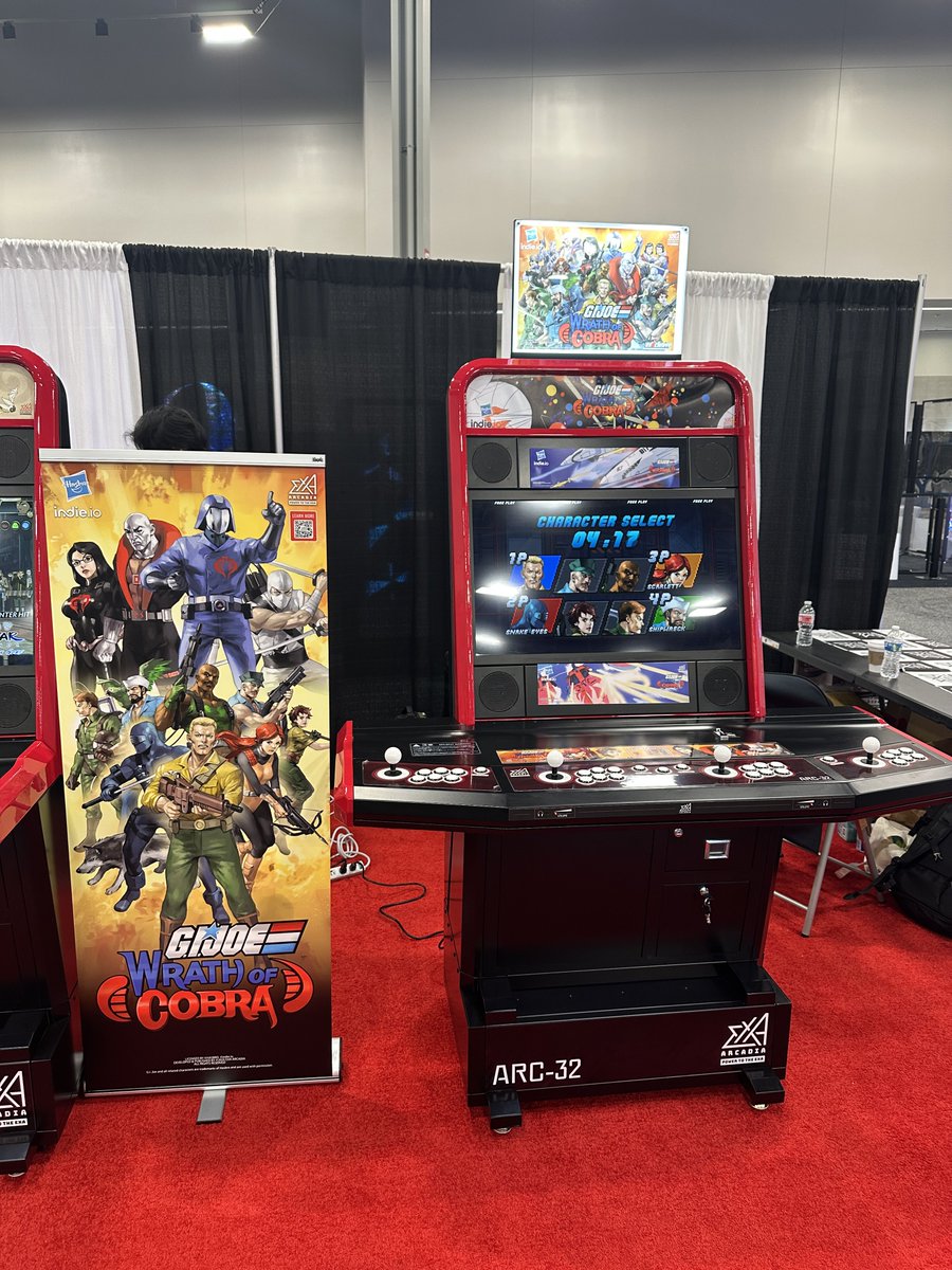 exaarcadia's tweet image. 【お知らせ】

exA-Arcadia新製品情報
完全新作
ベルトスクロールアクション
『地上最強のエキスパートチーム G.I.ジョー 怒りのコブラ』
真夏から先行稼働予定！

Revamped &amp;amp; reborn G.I. JOE is coming to arcades in summer 2026🔥

#EXA基板
#exaarcadia