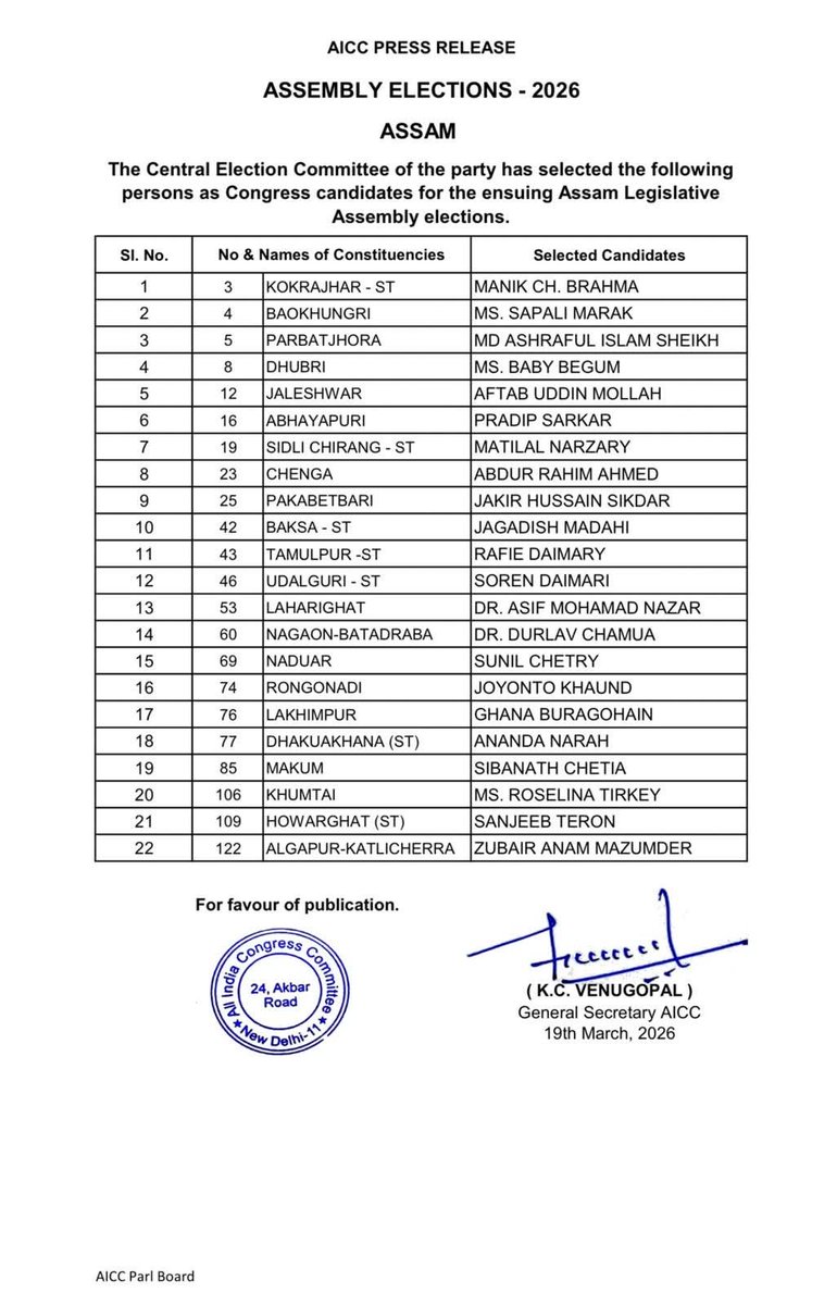 Assam Congress tweet media