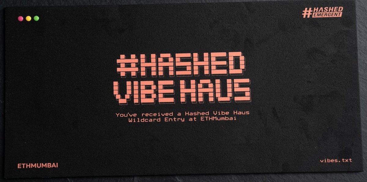 stampedwork's tweet photo. Stamped got into Hashed Vibe Haus by Hashed Emergent. Proof embedded at capture. Not reconstructed after. Building in public. 
#CaptureAuthenticity #Stamped #HashedEmergent #EthMumbai #HashedVibeHaus #IITR https://t.co/0O04Y7XYDo