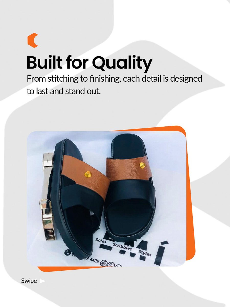 Checklos__'s tweet image. A brand focused on creating quality handmade footwear rooted in craftsmanship and consistency. 

On Checklos, you can discover creative artisans like @yemisoles_ng 
#Checklos #AfricanArtisans #HandmadeCrafts
