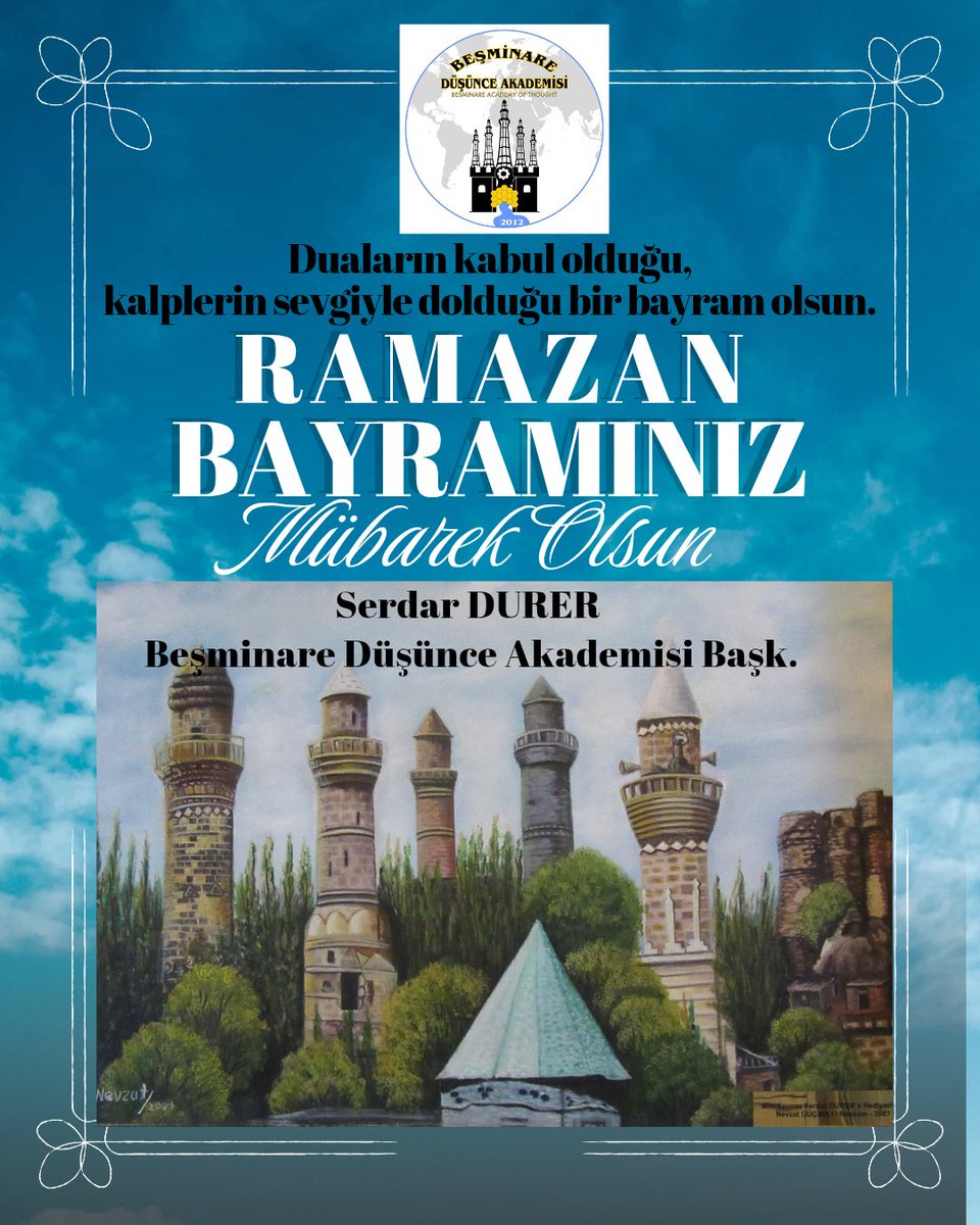 serdardurer's tweet photo. Bu mübarek bayramın; başta İslam âlemi olmak üzere tüm insanlığa huzur, barış ve kardeşlik getirmesini temenni ediyorum. Süregelen savaşların son bulmasına, gözyaşlarının dinmesine ve insanlığın ortak vicdanda buluşmasına vesile olmasını diliyorum.

Bayramınız mübarek olsun 🤲 https://t.co/BtgbS4ej4c