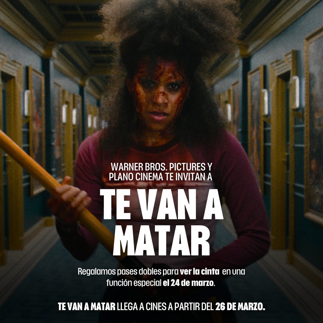 Plano_Cinema's tweet photo. 🎬 ¡GANA PASES!🎬

Tenemos pases dobles para Te van a matar🔥

¿Quieres ir? 👇
✔️ Dale like y RT a esta publicación
✔️ Sigue a @WBPictures_Mx y @Plano_Cinema
✔️ Comenta el nombre del director de la cinta

✨ Los ganadores serán seleccionados de manera aleatoria. Se les notificara hoy por la noche y tienen 2 hora para responder con los datos solicitados.

#Giveaway