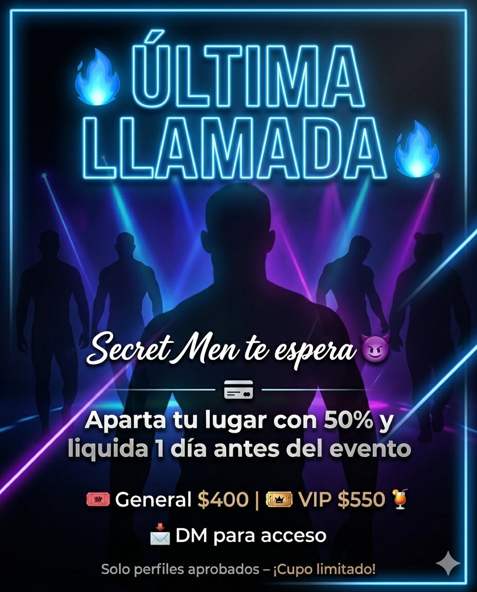 SECRET MEN PARTY tweet media