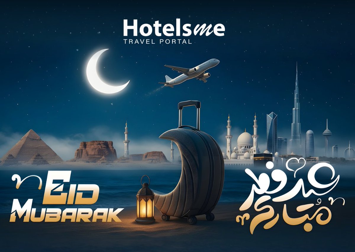 HotelsMePortal's tweet photo. أسرة منصة #هوتيلزمي تهنئكم بحلول #عيد_الفطر المبارك أعاده اللّٰه علينا وعليكم بالخير واليُمن والبركات
 تقبل اللّٰه منّا ومنكم صالح الأعمال وكل عـــام وأنتــم بخيــر https://t.co/6zuXsaoKDq